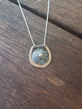 Dandelion Horseshoe Pendant